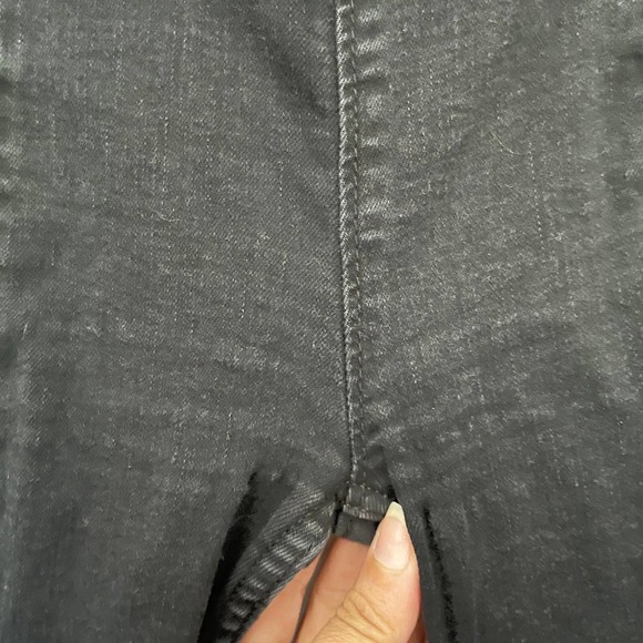 Free People We the Free Flare Pull-On Womens Jeans Size 24 Black Front Seam - Picture 6 of 11